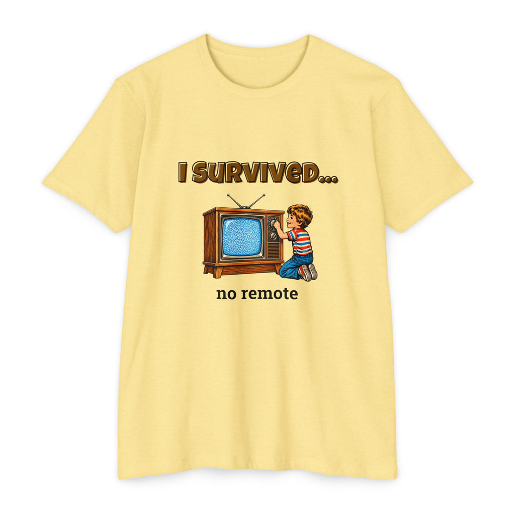 I Survived…No Remote | Retro T-Shirt