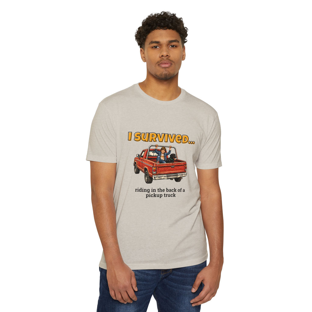 I Survived…Riding in the Back of a Pickup Truck | Retro T-Shirt