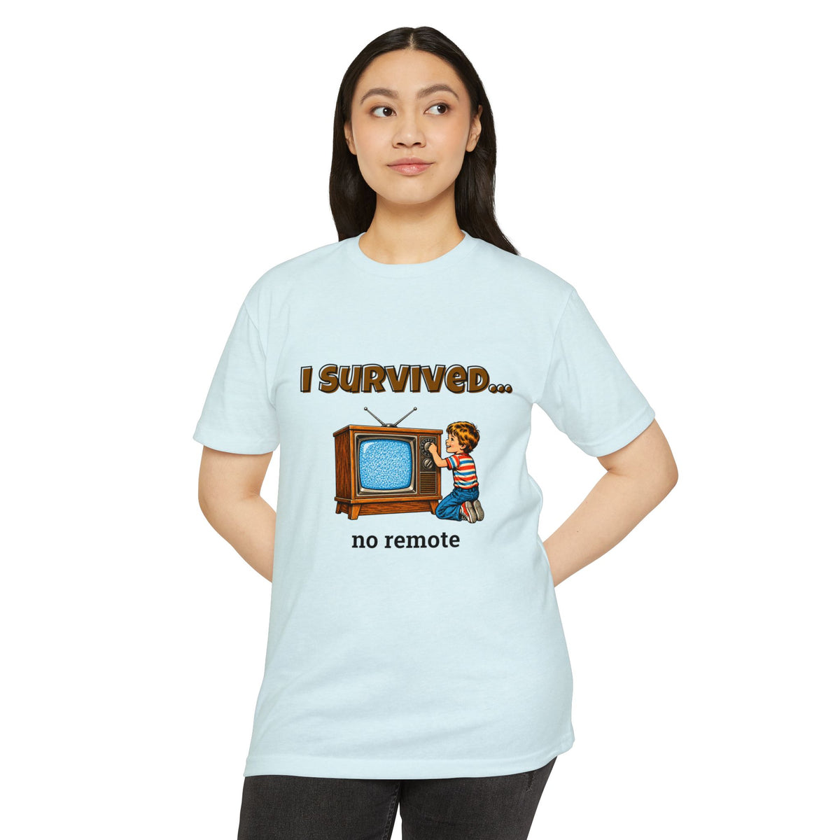 I Survived…No Remote | Retro T-Shirt