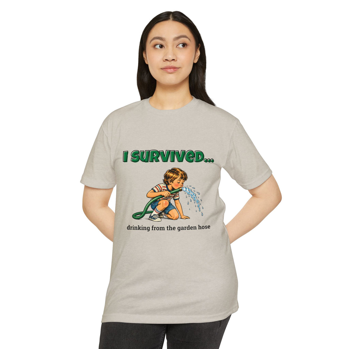 I Survived…Drinking from the Garden Hose | Retro T-Shirt