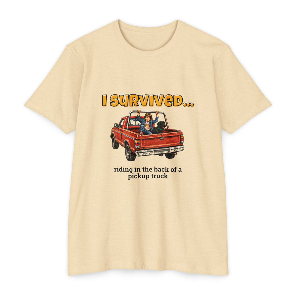 I Survived…Riding in the Back of a Pickup Truck | Retro T-Shirt