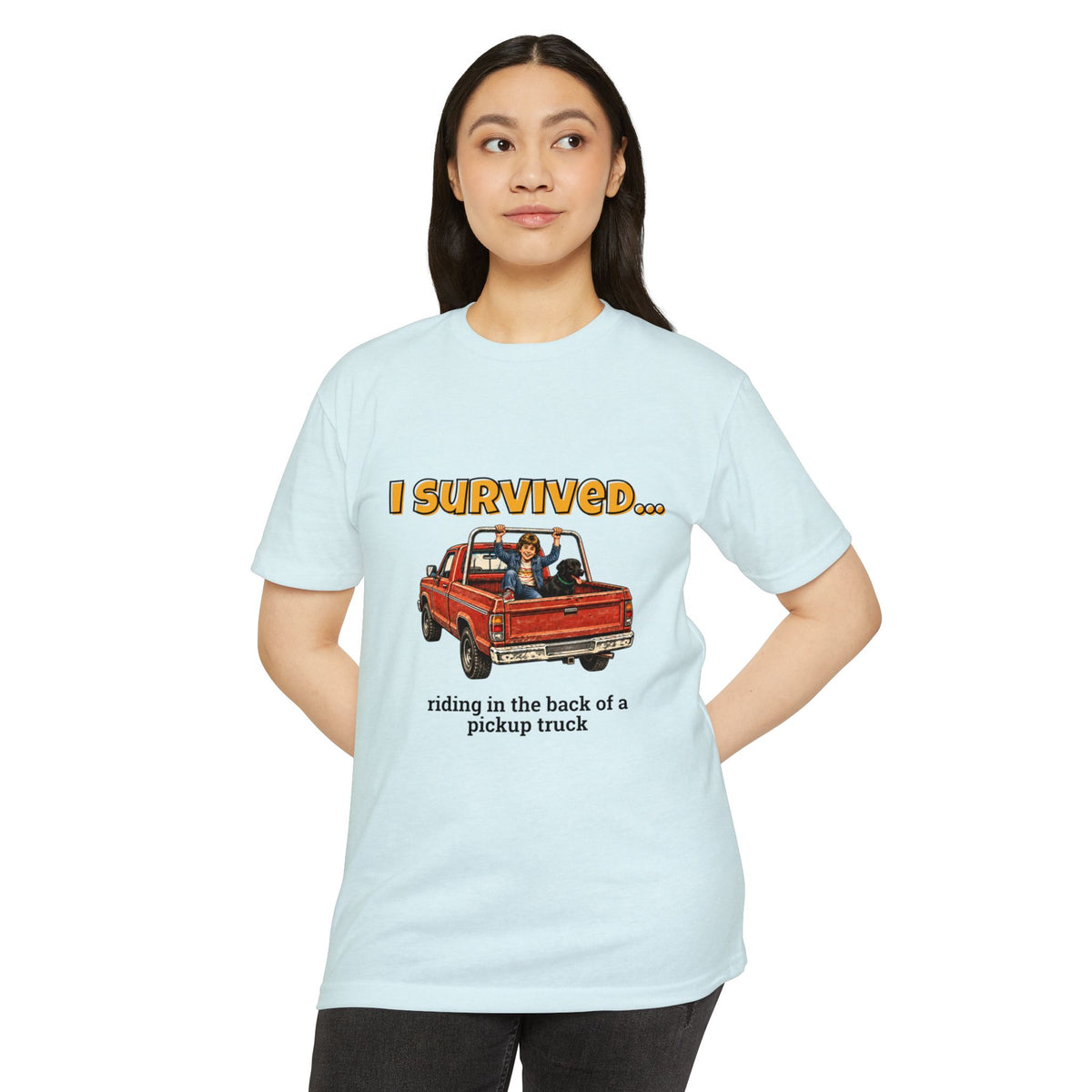 I Survived…Riding in the Back of a Pickup Truck | Retro T-Shirt