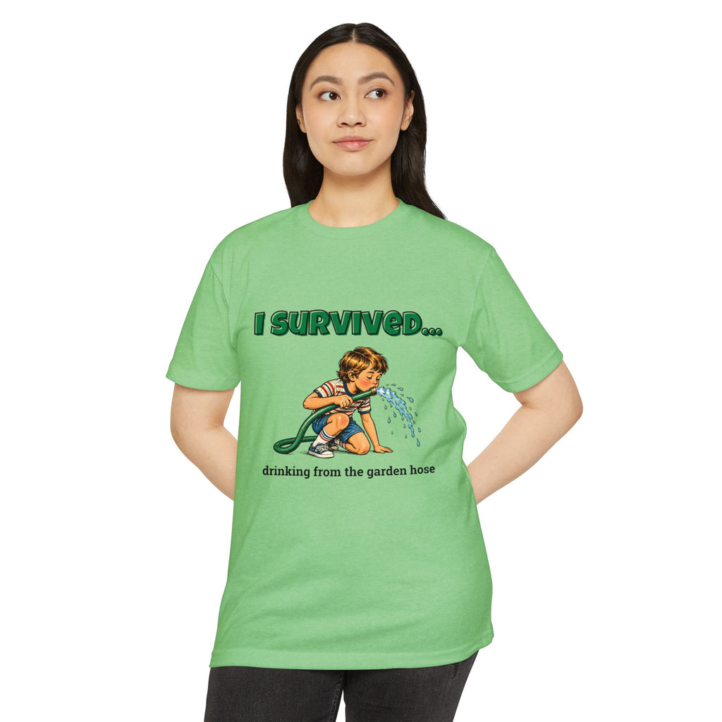 I Survived…Drinking from the Garden Hose | Retro T-Shirt