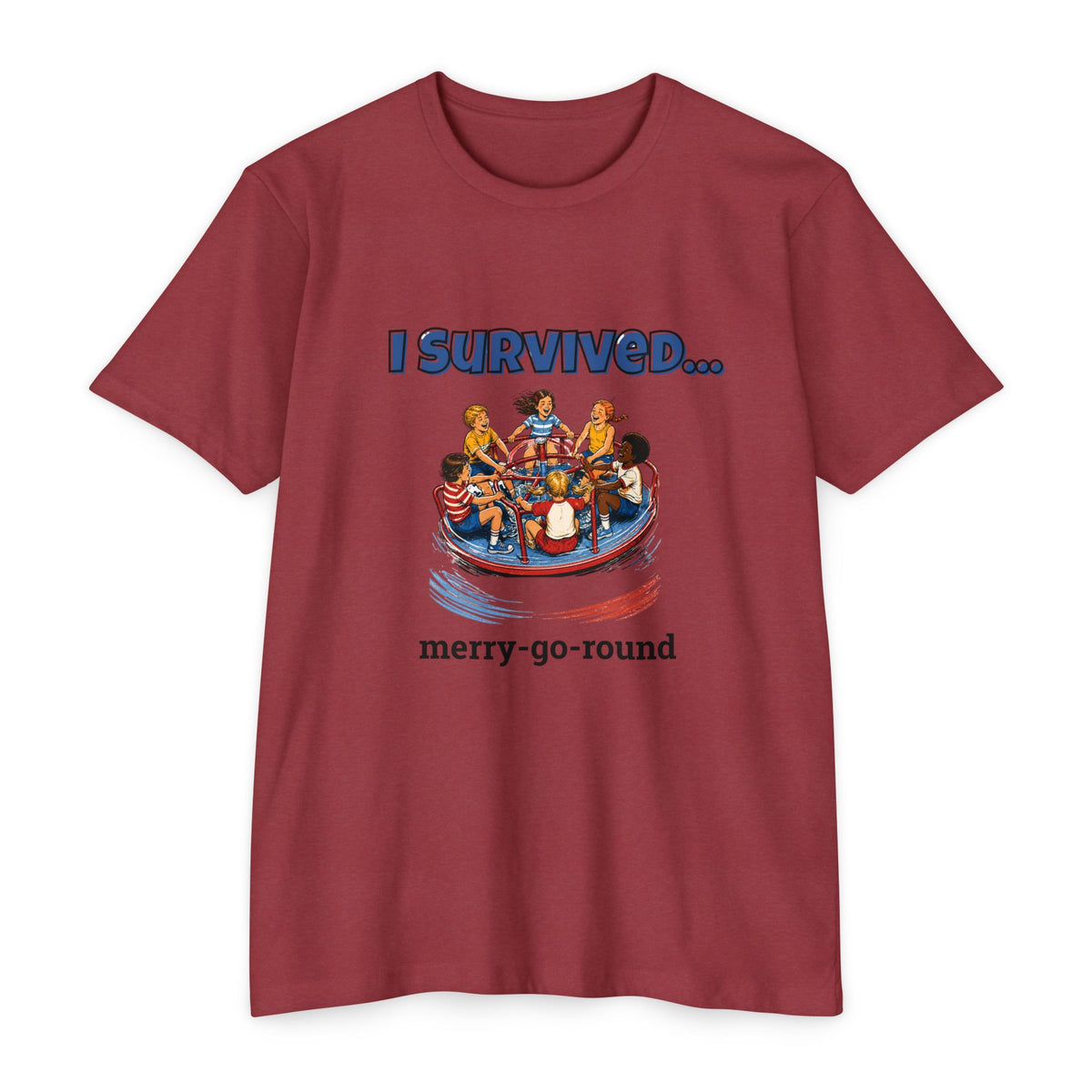 I Survived…The Merry-Go-Round | Retro T-Shirt