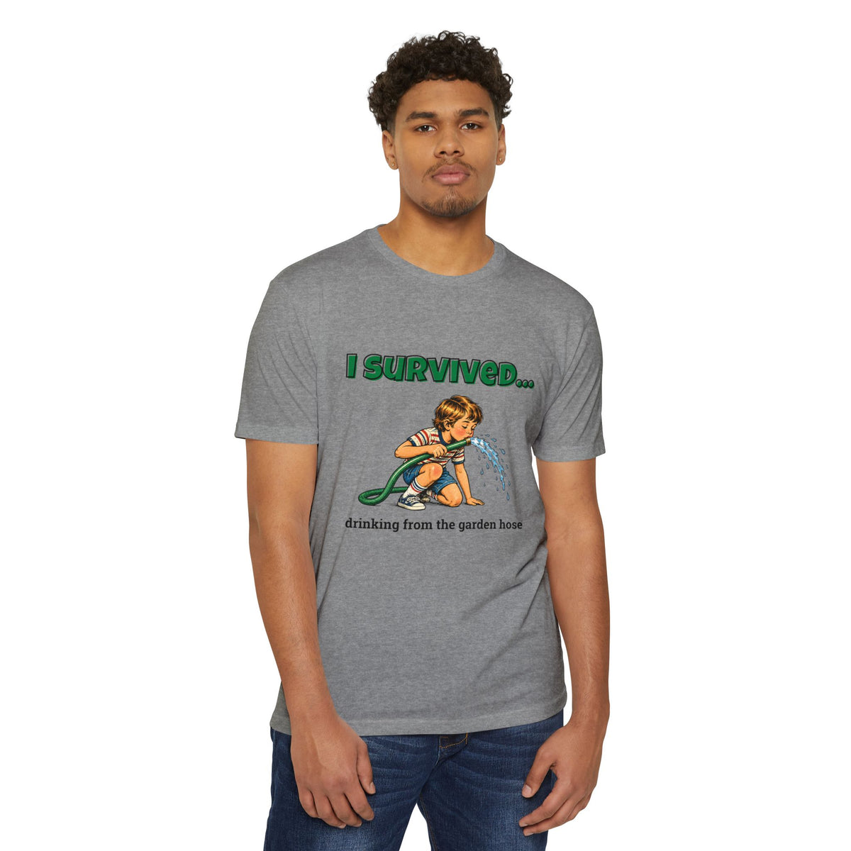 I Survived…Drinking from the Garden Hose | Retro T-Shirt