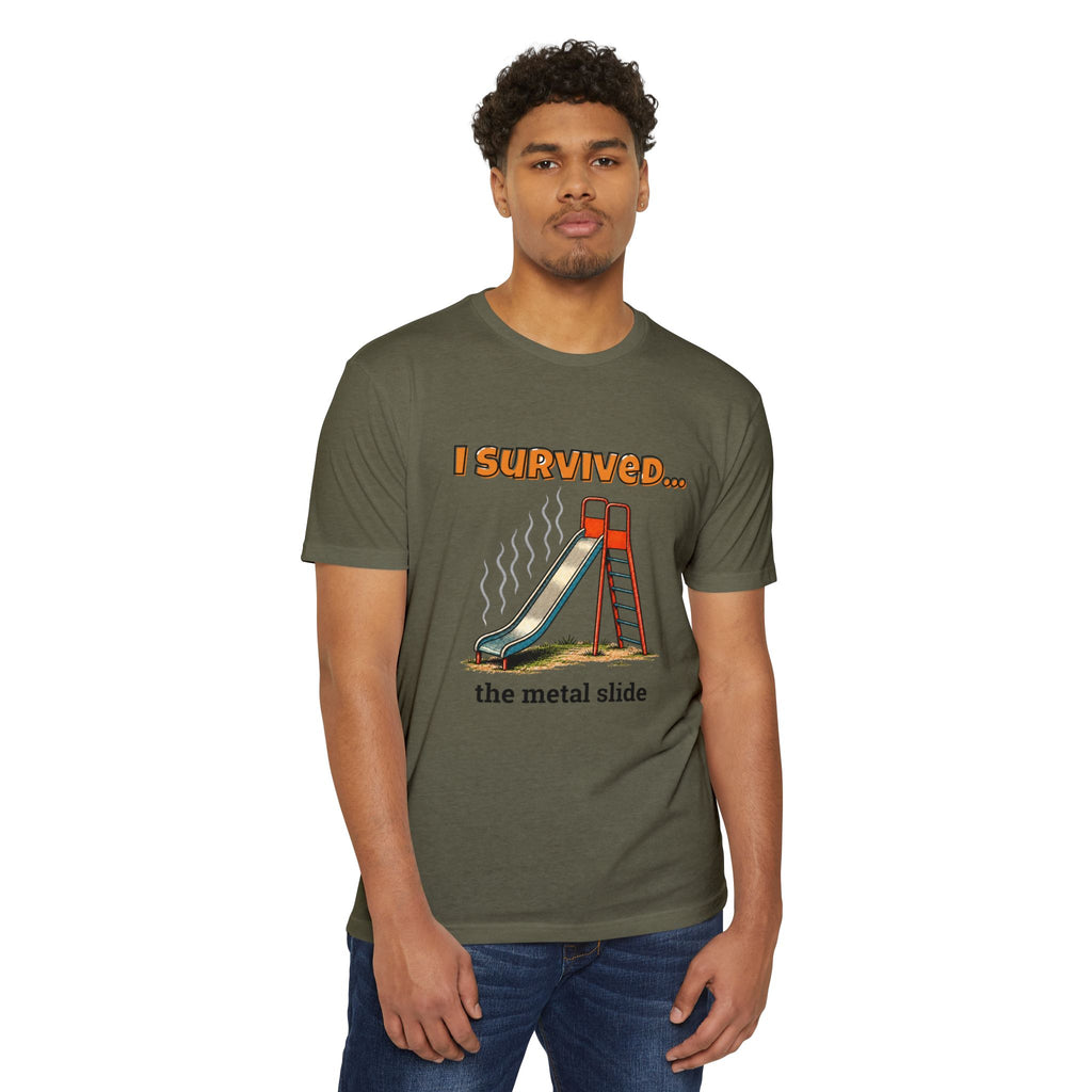 I Survived…The Metal Slide | Retro T-Shirt