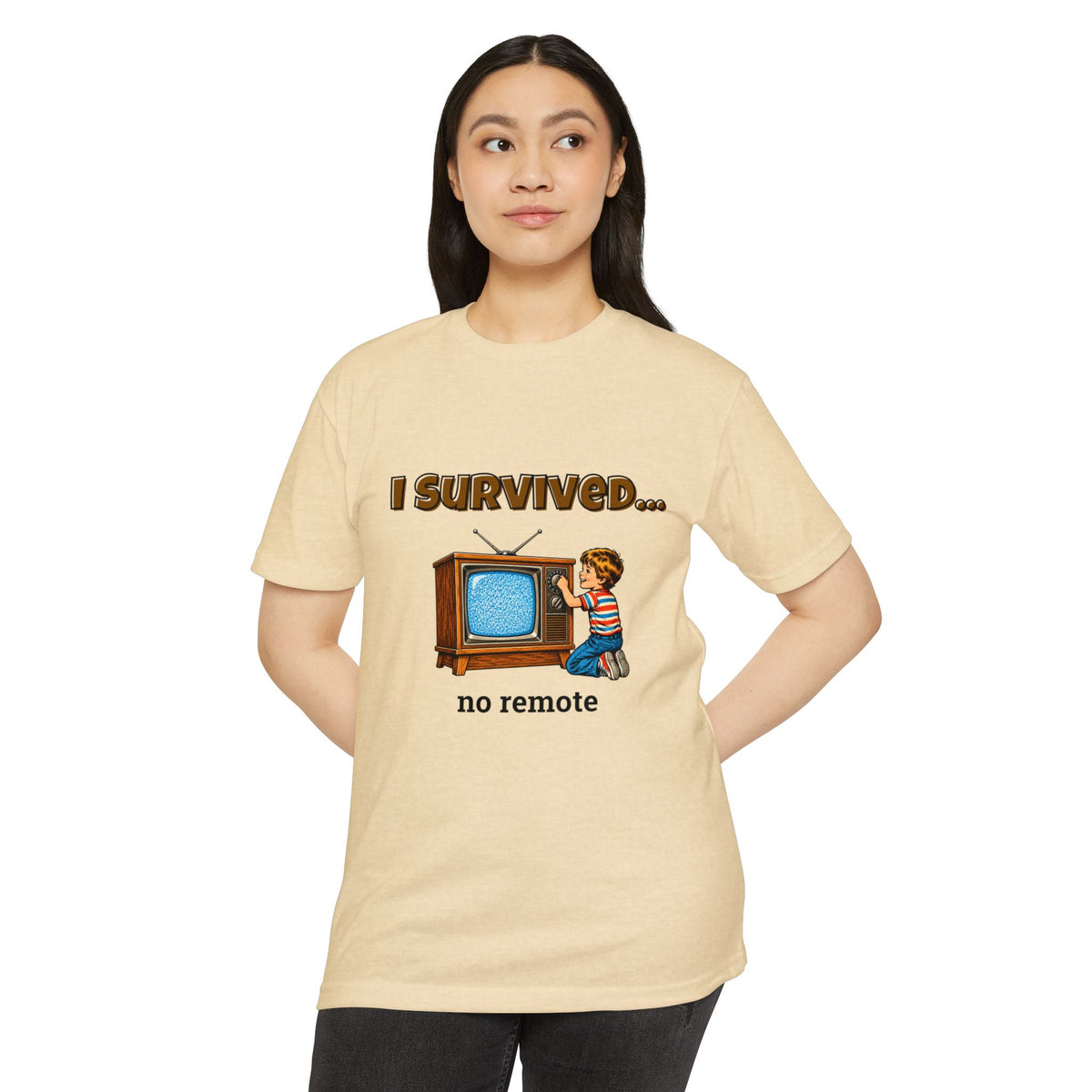 I Survived…No Remote | Retro T-Shirt