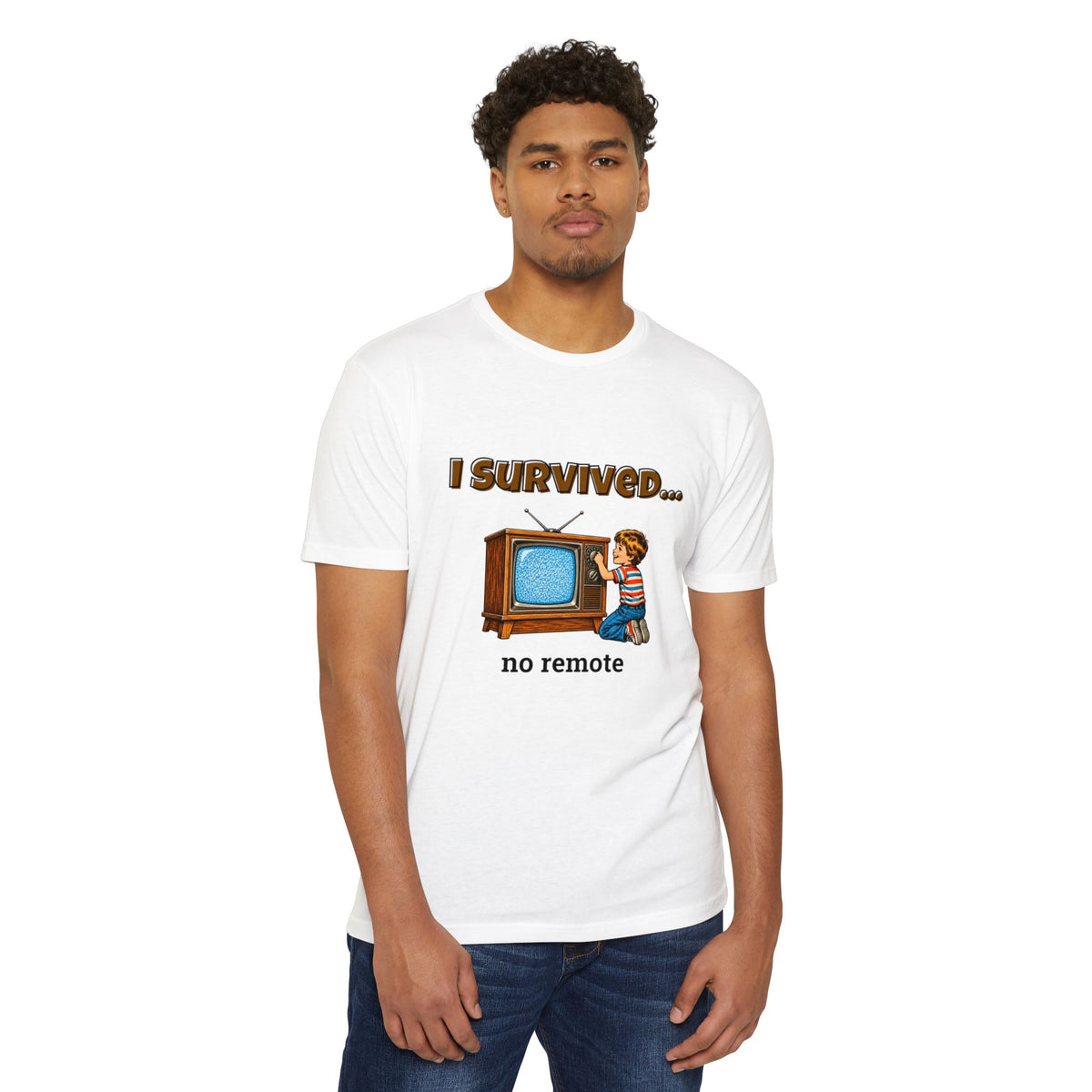 I Survived…No Remote | Retro T-Shirt
