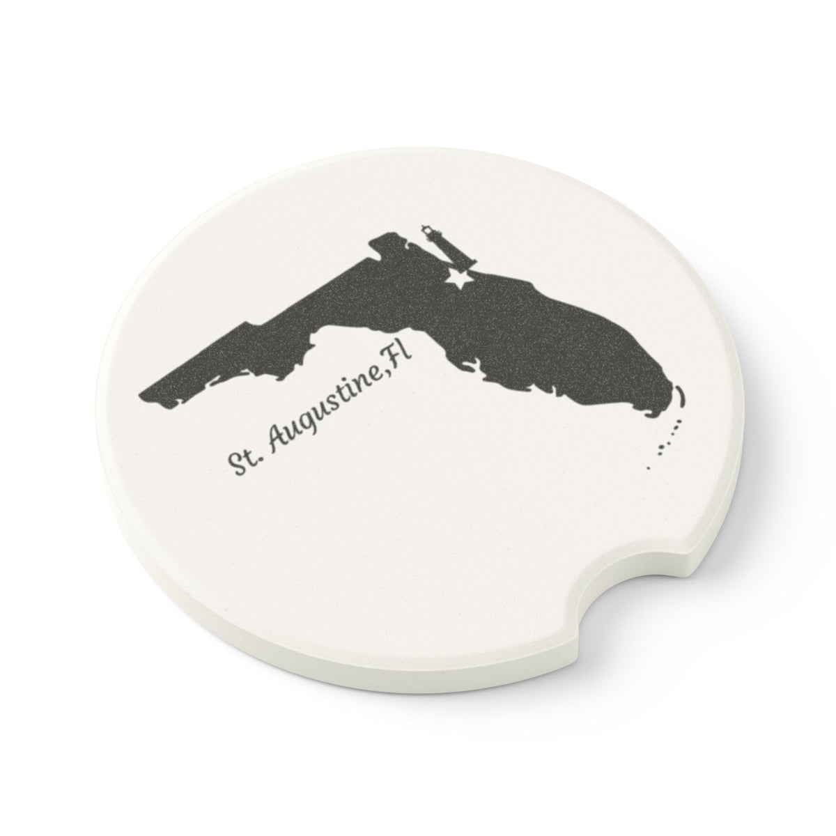 St. Augustine Florida Souvenir Soapstone Car Coaster