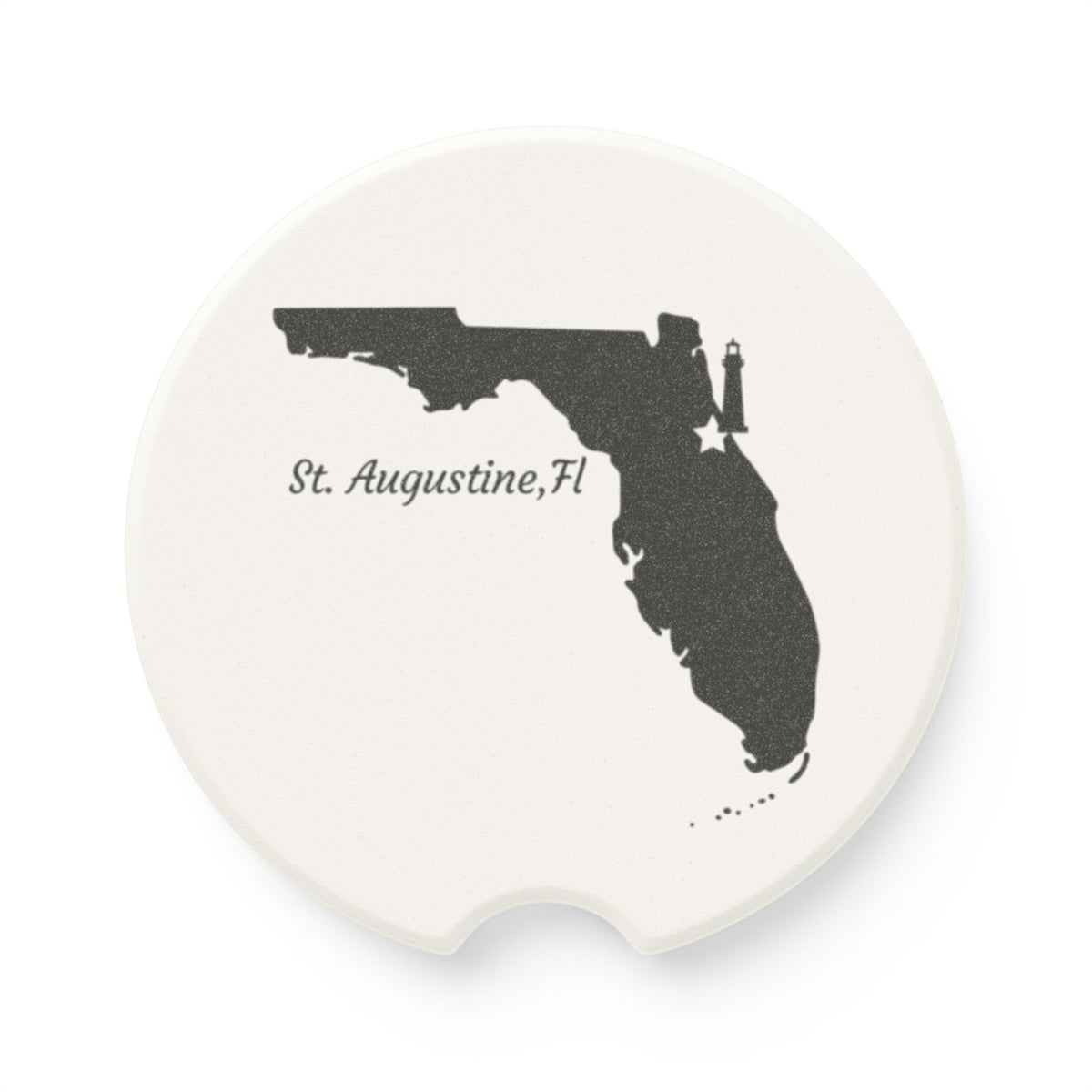 St. Augustine Florida Souvenir Soapstone Car Coaster
