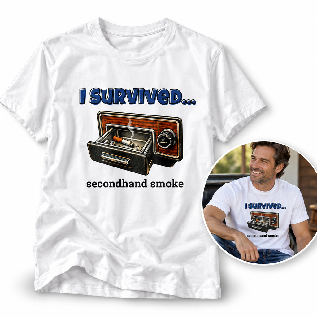I Survived...Secondhand Smoke | Retro T-Shirt