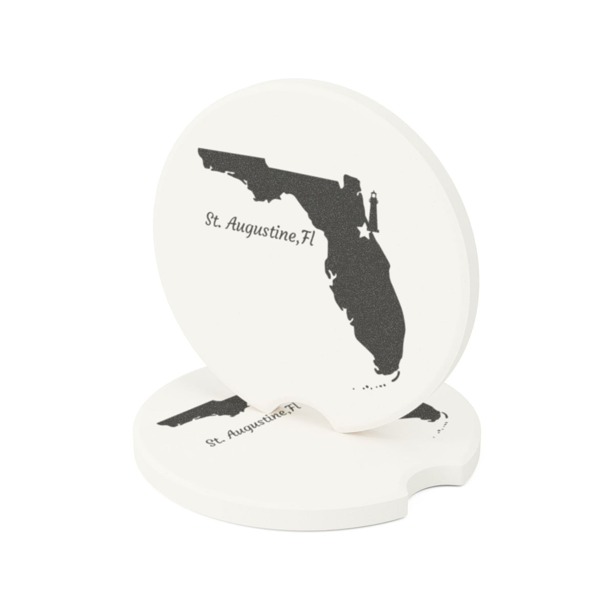 St. Augustine Florida Souvenir Soapstone Car Coaster